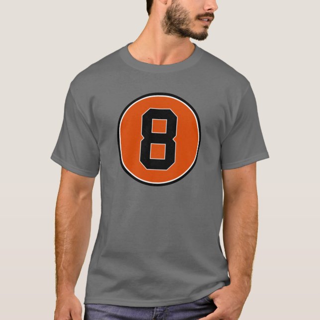 Camiseta Cal Ripken Jr 8 Jersey Number (Frente)