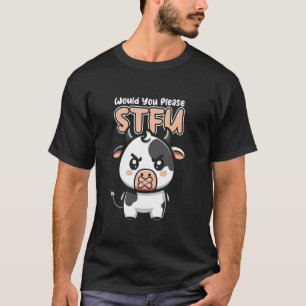 Camiseta Cala a boca - Agricultura Pecuária Vaca Gado Por F