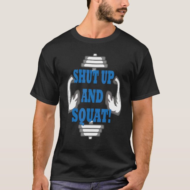 Camiseta Cala a boca e esguicha Bodybuilding e Workout 7 (Frente)