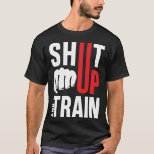 Camiseta cala a boca e treina no ginásio