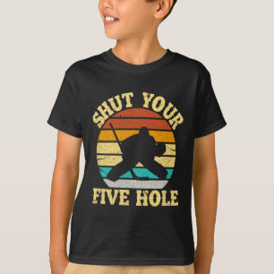 Camiseta Cala A Tua Cabeça Engraçada De Hóquei Em Gelo