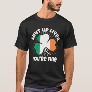 Camiseta Cala Boca Fígado Você Está Bem Cerveja do Dia de S