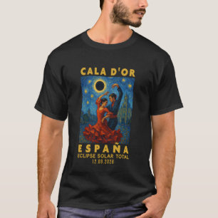 Camiseta Cala D'Or, Espanha Eclipse Solar Total 2026