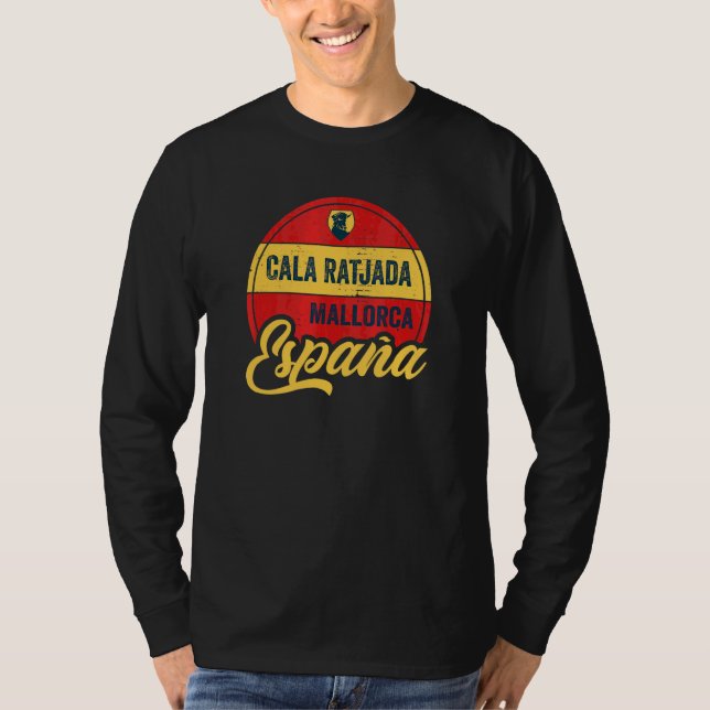 Camiseta Cala Ratjada Mallorca Ilhas Baleares Espanha Espan (Frente)
