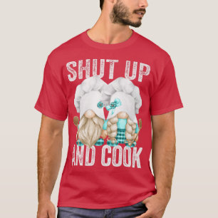 Camiseta Cala-Te, Casal Do Gnomo Para Mulheres E Ensino