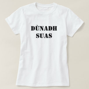 Camiseta Cala-te, Gaélico escocês, suas