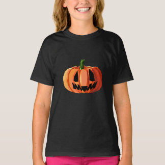 Camiseta Calabaza Jack-o’-Lantern Low Poly | Halloween 