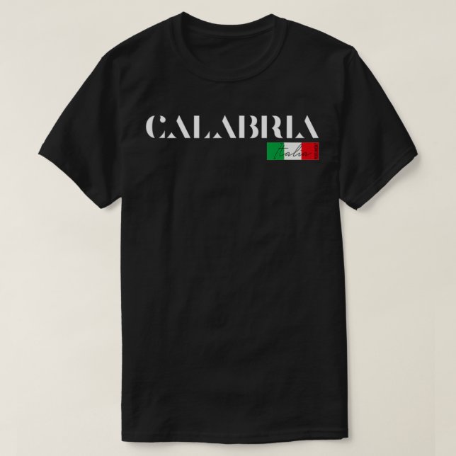 Camiseta Calábria, Calábria, Itália, férias, festa de verão (Frente do Design)
