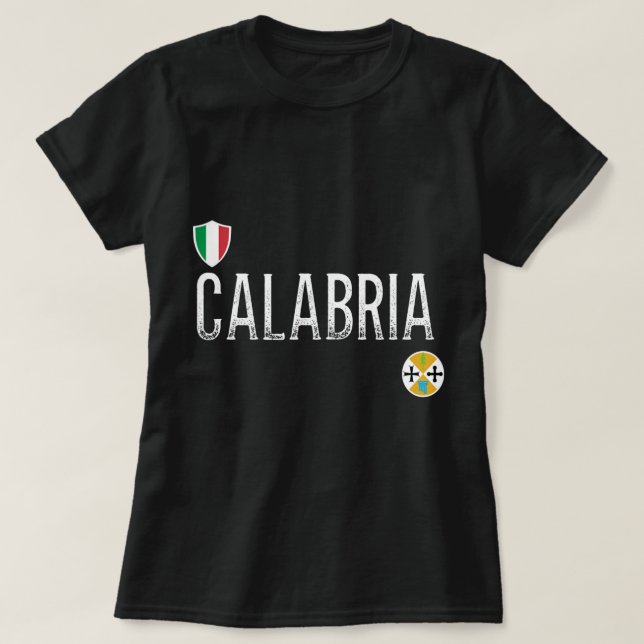 Camiseta Calabria Hoodie - Sw de capuz de futebol calábrio (Frente do Design)