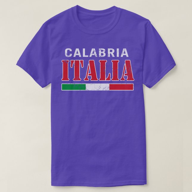 Camiseta Calabria Itália Bandeira italiana Itália Italiano (Frente do Design)