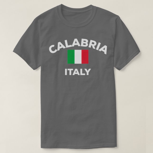 Camiseta Calabria Italy Italia Italian Flag Home City Touri (Frente do Design)