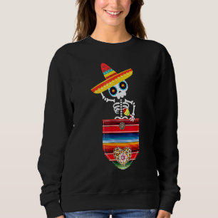 Camiseta Calaca Blanket Serape Mexicana Gift Cinco De