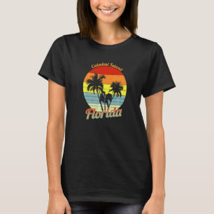 Camiseta Caladesi Island Florida Retro Tropical Palm Trees