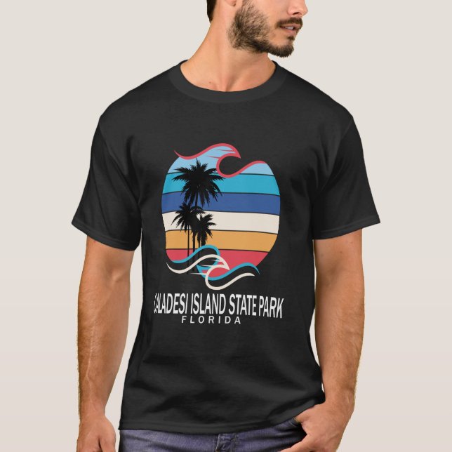 Camiseta Caladesi Island State Park Florida Beach Surfing M (Frente)