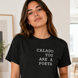 Camiseta Calado Você é um Poeta Dito Português Engraçado