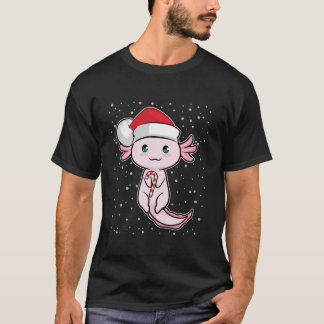 Camiseta Calamandra de Natal Bonita Axolotl Cane Engraçado