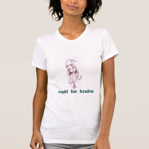 Camiseta calamar para cérebros
