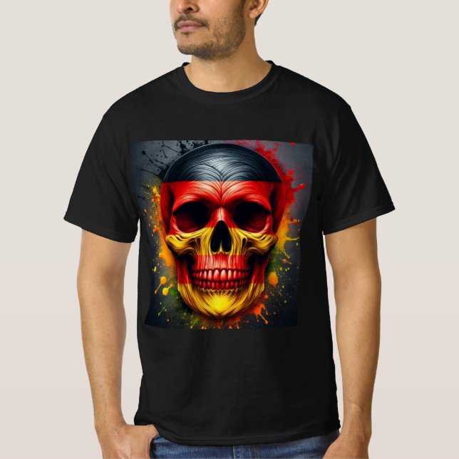 Camiseta Calavera alemana (Frente)