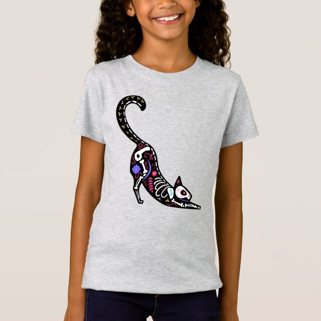 Camiseta Calavera Gato I (Frente)