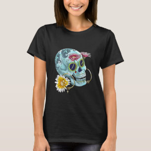 Camiseta Calavera Mexicana Dia De Los Muertos Dia Do Morto