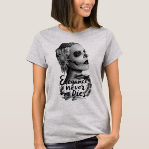 Camiseta Calavera Monocromática