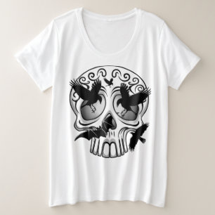 Camiseta Calaveras Decorativas do Halloween