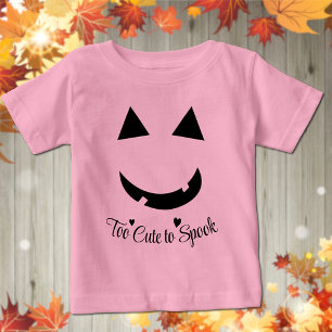 Camiseta Calça-de-abóbora-abóbora sorri Camisa-de-bebê