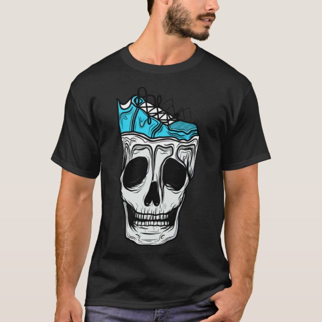 Camiseta Calçado De Crânio De Recheio Para Sn (Frente)