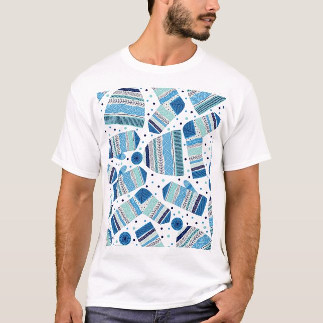 Camiseta Calçado: Padrão Invisível e Perfeito de Olho. (Frente)