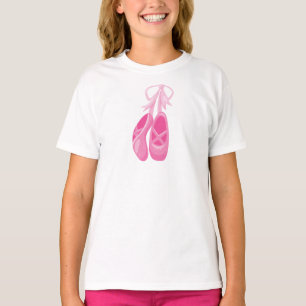 Camiseta Calçados, Balés, balé, dança do Balé, cor-de-rosa