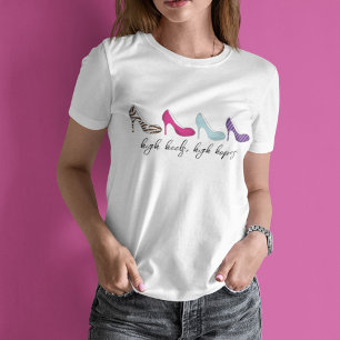 Camiseta Calçados Chic das Mulheres Cuecas