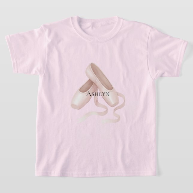Camiseta Calçados de Balé rosa (Postura )