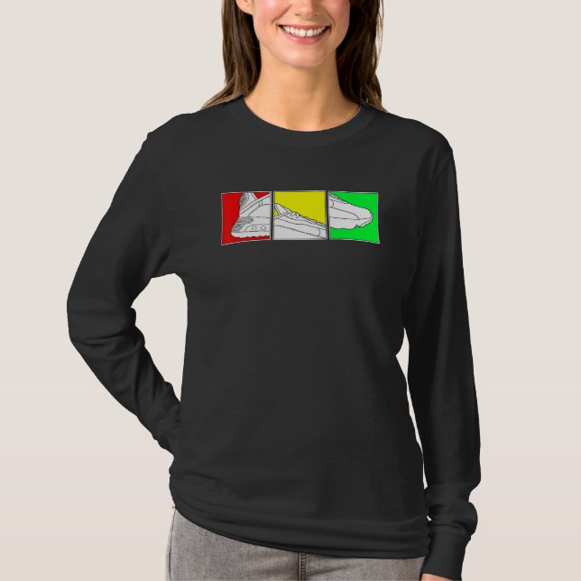 Camiseta Calçados De Basquete Trendentes Com Cores Rasta Cu (Frente)
