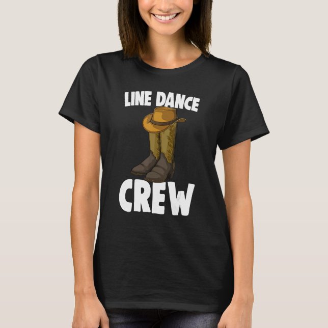 Camiseta Calçados de Dança de Linha Homens Boot Clássico (Frente)