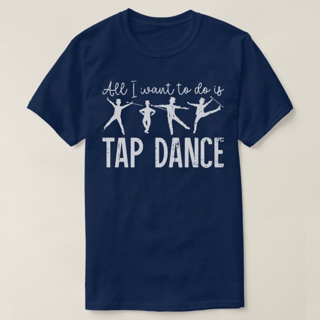 Camiseta Calçados de dança engraçados (Frente do Design)