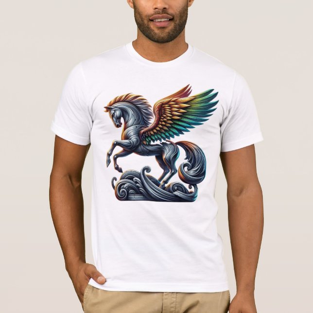 Camiseta Calçados de roupas de moda masculina (Frente)