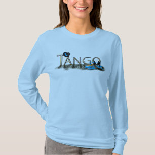 Camiseta Calçados e chapéu do tango com assoalho