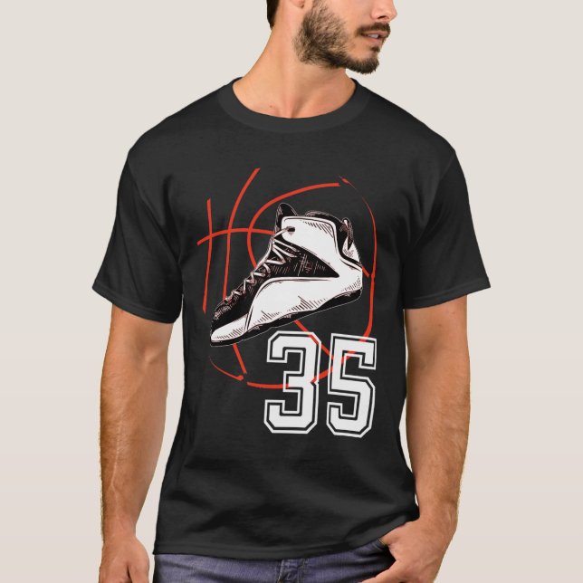 Camiseta Calçados esboços 35ª Festa de aniversário Oferta 3 (Frente)