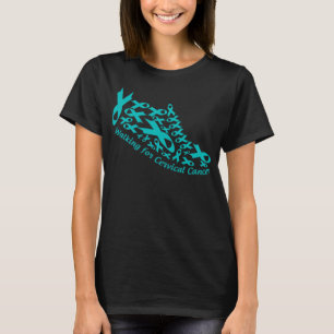 Camiseta calçados para canceres cervicais
