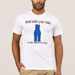 Camiseta Calças de Cintura Alta Estão Chegando