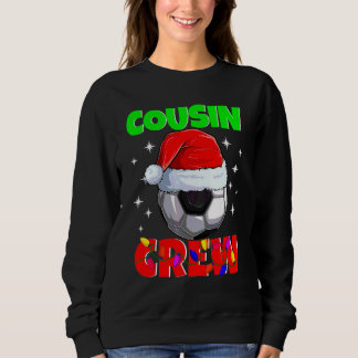 Camiseta Calças de Natal da Equipe de Primos com Bola de Fu