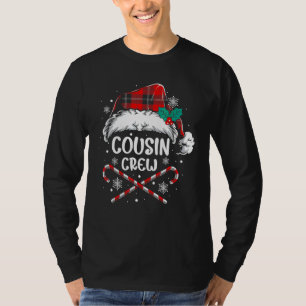 Camiseta Calças de Natal do Grupo de Primos Búfalo Xadrez V