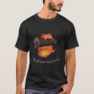 Camiseta Calcifer Pode Queimar A Estética De Bacon