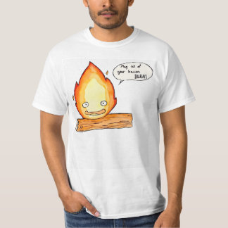 Camiseta Calcifer pode queimar todo o seu cacbon