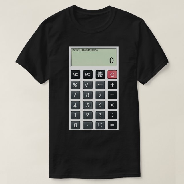 Camiseta Calculadora (Frente do Design)