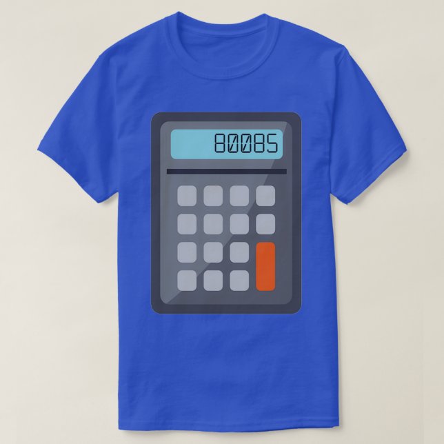 Camiseta Calculadora 80085 (Frente do Design)