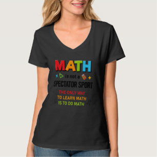 Camiseta Calculadora de Dia de Matemática Número de Aprendi