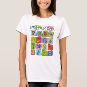Camiseta Calculadora de Ícones de Matemática do Di