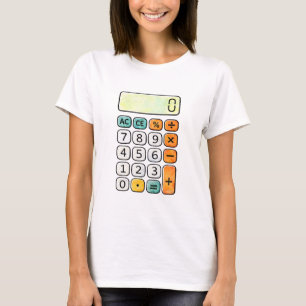 Camiseta Calculadora de Matemática Fofa para Crian