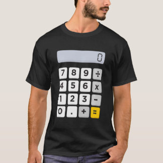 Camiseta Calculadora Figurino De Halloween Fingindo Que Sou